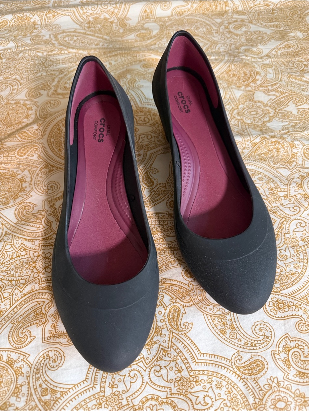 Crocs Lina Wedge Heel Shoes Womens 8  Casual Slip On Pump Dual Comfort